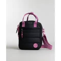 POLEMIC - Lonchera Térmica Acolchado NegroRosa 7L