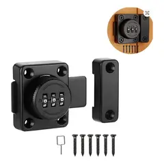 GENERICO - Cerradura Para Puerta O Cajón Con Clave Negro