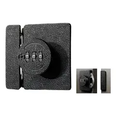 GENERICO - Cerradura Para Puerta Corredera Con Clave 3dígitos 180 grados Negro