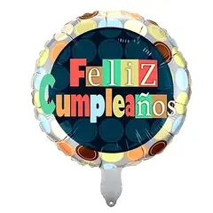 GENERICO - Globo metálico feliz cumpleaños 45cm