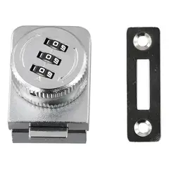 GENERICO - Cerradura Puerta Vidrio Mueble Simple De 3 A 8mm Con Clave Cromado