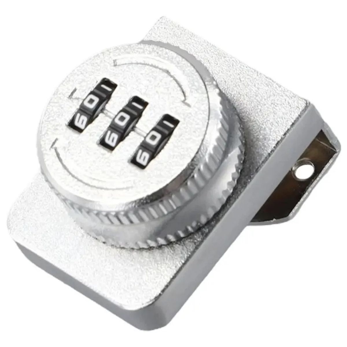 GENERICO - Cerradura Puerta Vidrio Mueble Simple De 3 A 8mm Con Clave Cromado