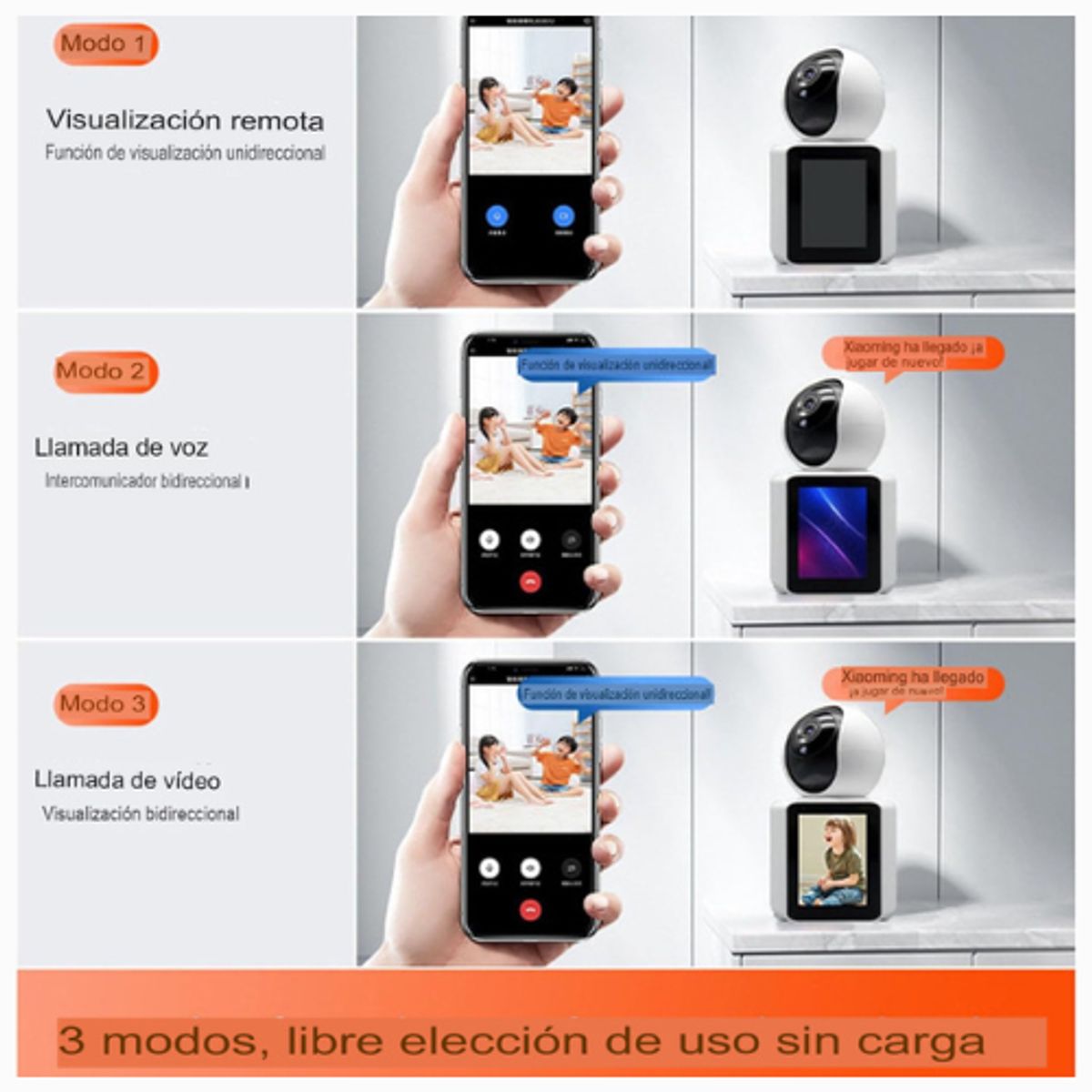 GENERICO - Monitor Para Bebe + Cámara Móvil