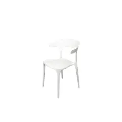 GENERICO - Silla Reforzada para Restaurante / Terraza - Negro Acero inoxidable