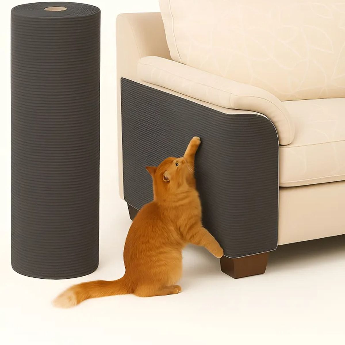 GENERICO - x2 Protector Sillón Gato Tapete Rascador Antiarañazos Mueble