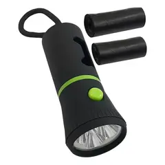 GENERICO - X2 Dispensador Bolsas Mascotas Popo Caca Rollo Bolsas Luz Led