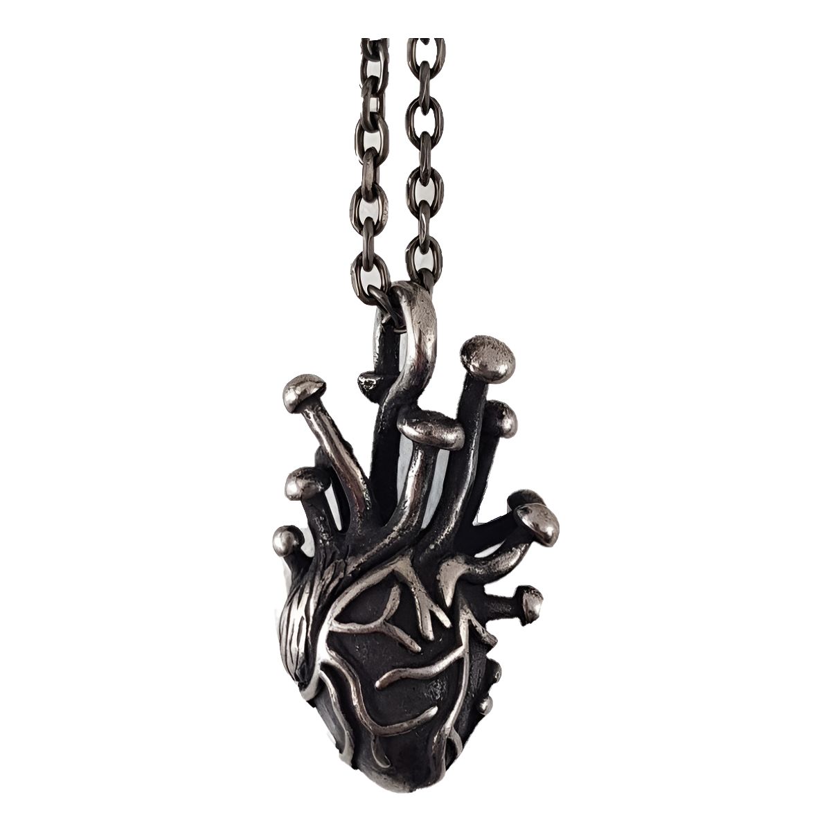 GENERICO - Collar De Corazón Titanio Hombre Mujer Style