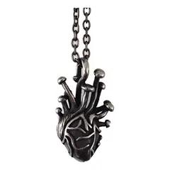 GENERICO - Collar De Corazón Titanio Hombre Mujer Style
