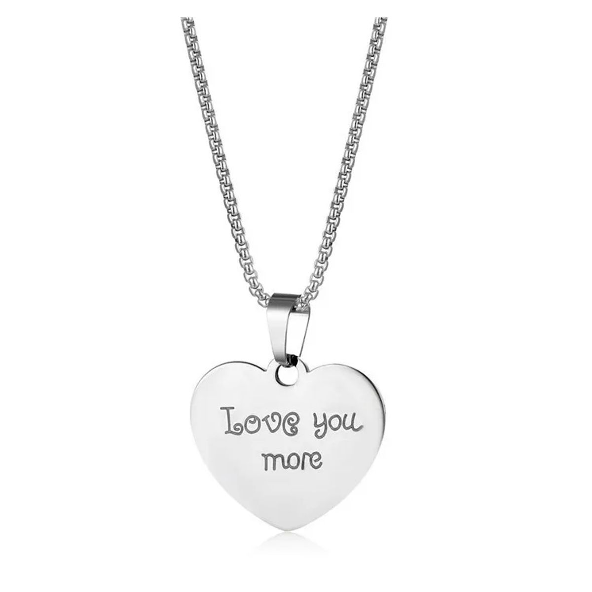 GENERICO - Collar De Corazon Love You More Para Damas Mujer
