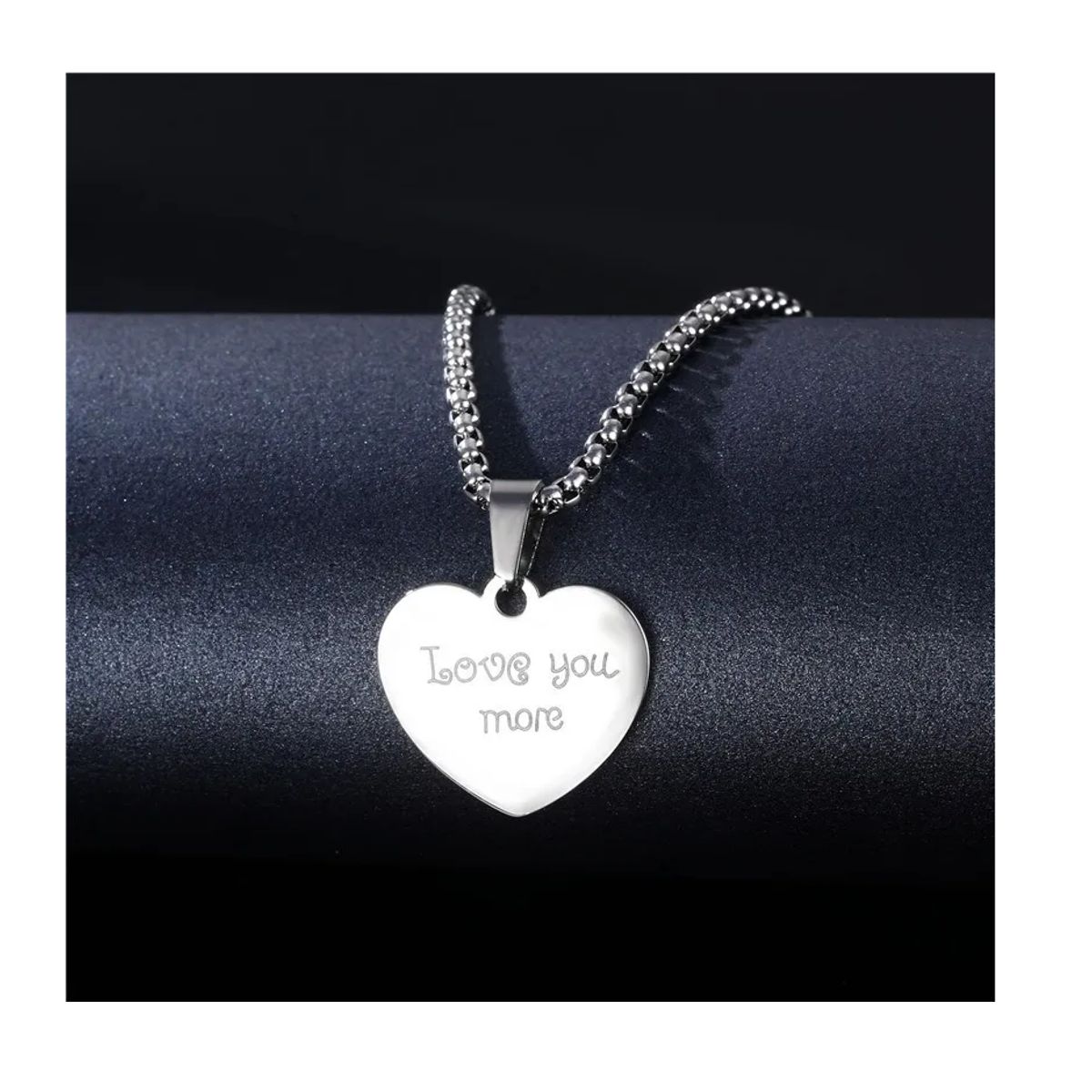 GENERICO - Collar De Corazon Love You More Para Damas Mujer