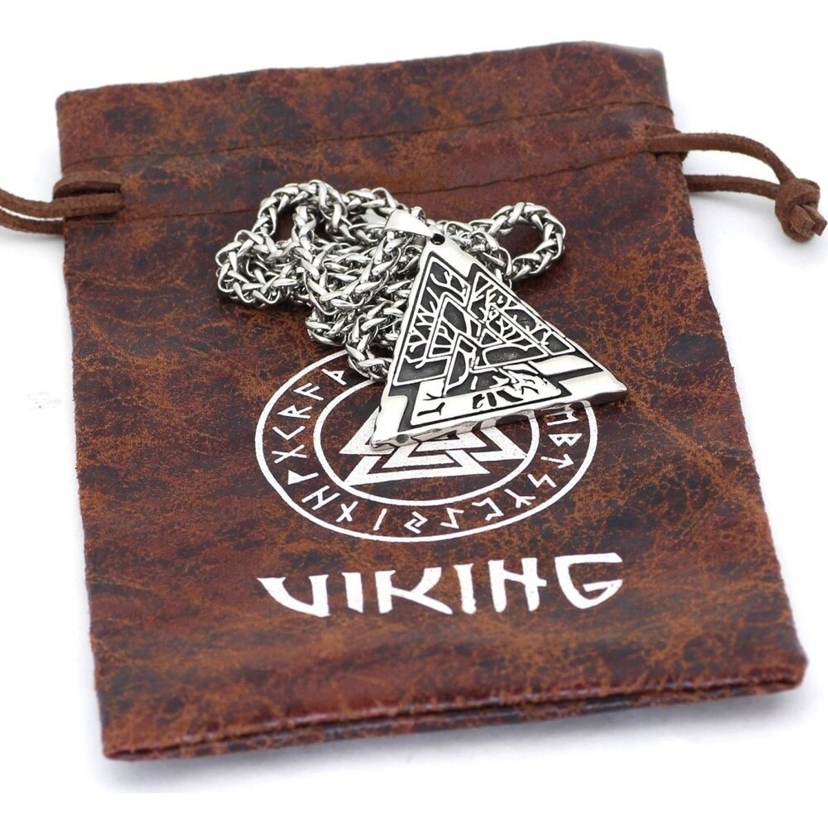 GENERICO - Collar Valknut Arbol De Vida Nordico Vikingo Hombre 2022