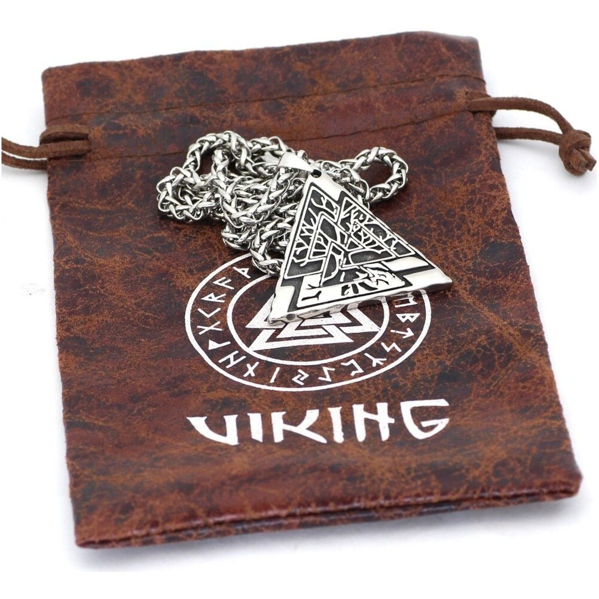 GENERICO - Collar Valknut Arbol De Vida Nordico Vikingo Hombre 2022