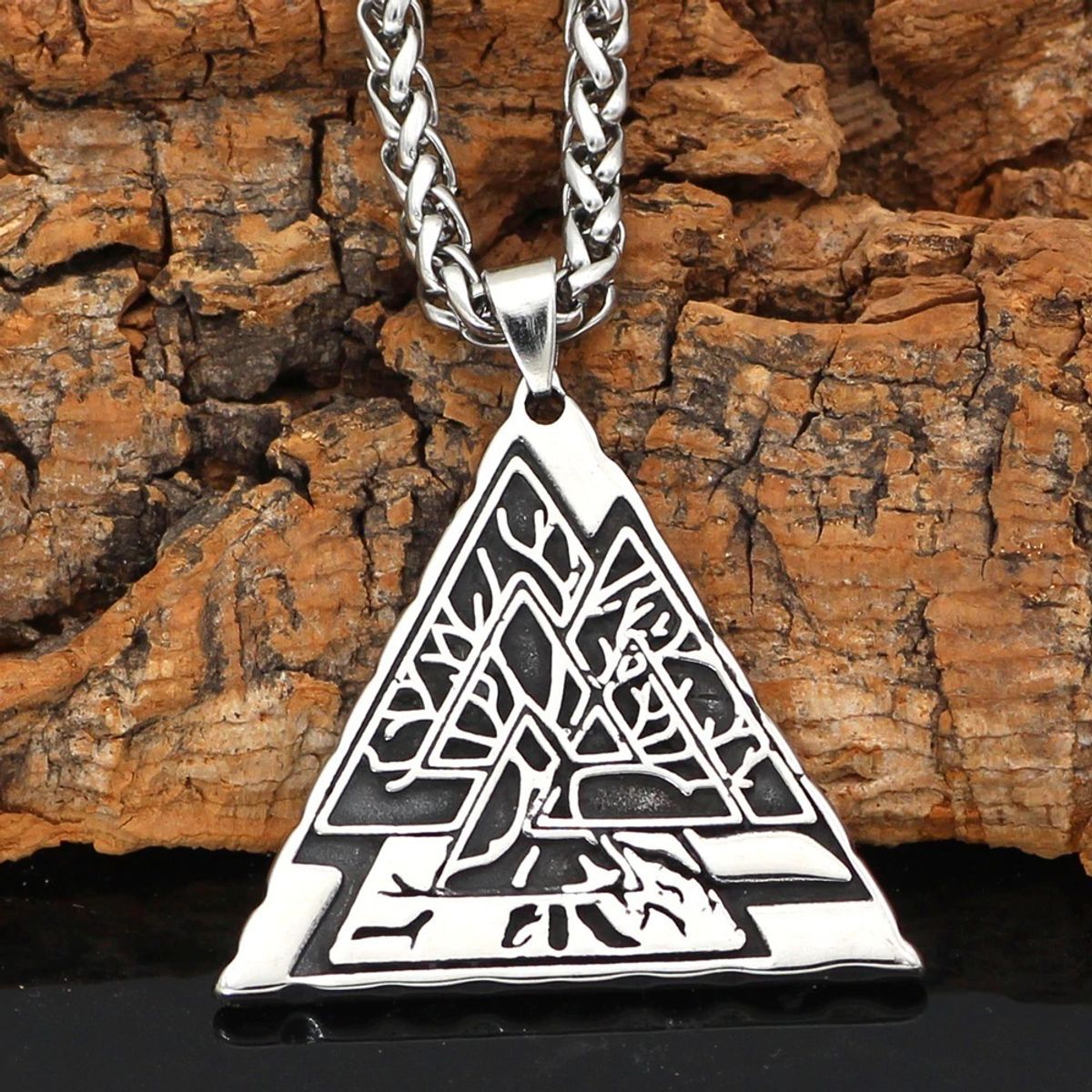 GENERICO - Collar Valknut Arbol De Vida Nordico Vikingo Hombre 2022