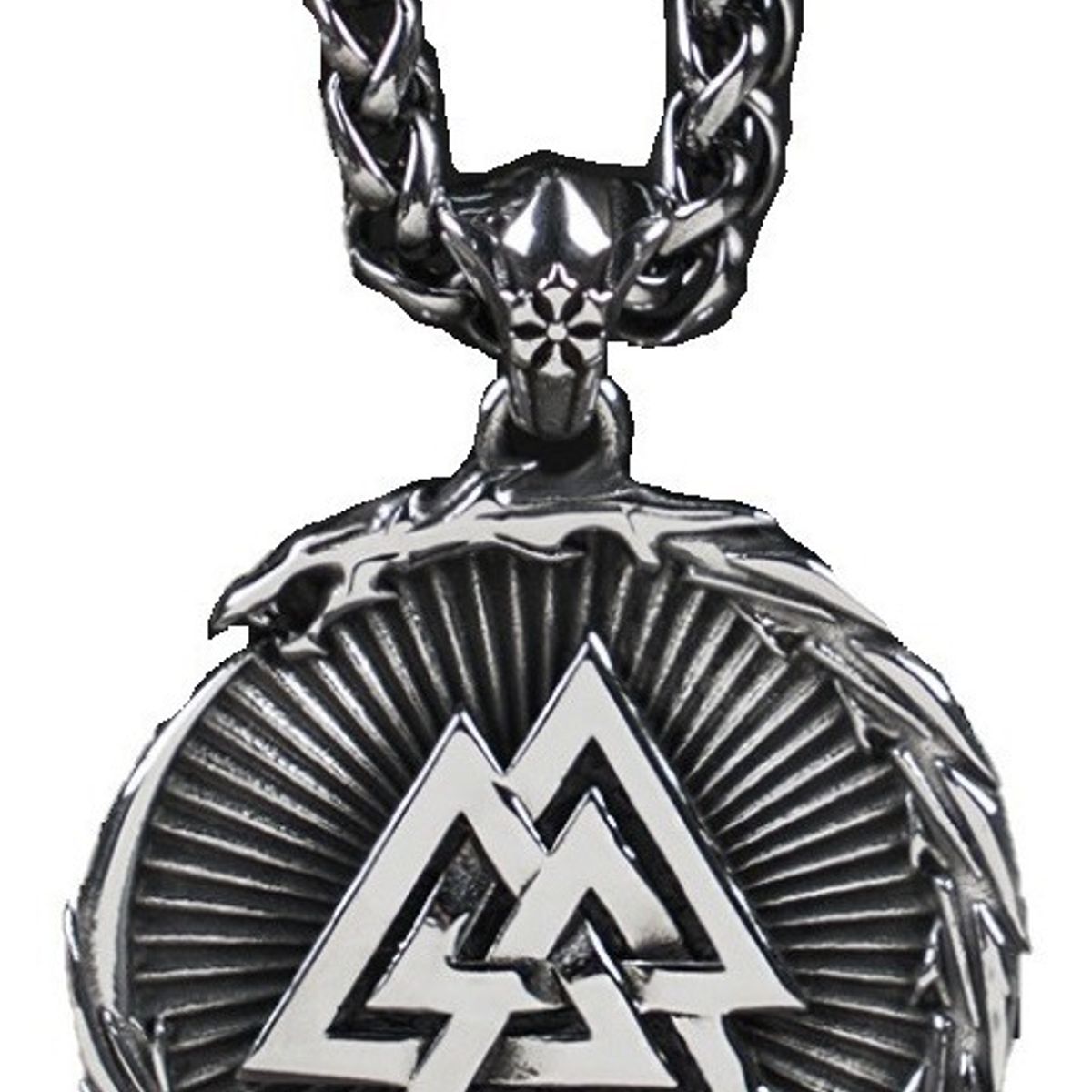 GENERICO - Collar Dragon Valknut Silver Space Hombre Mujer Moda 2022