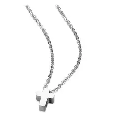 GENERICO - Collar Cruz Silver Space Damas Mujer Moda Femenina
