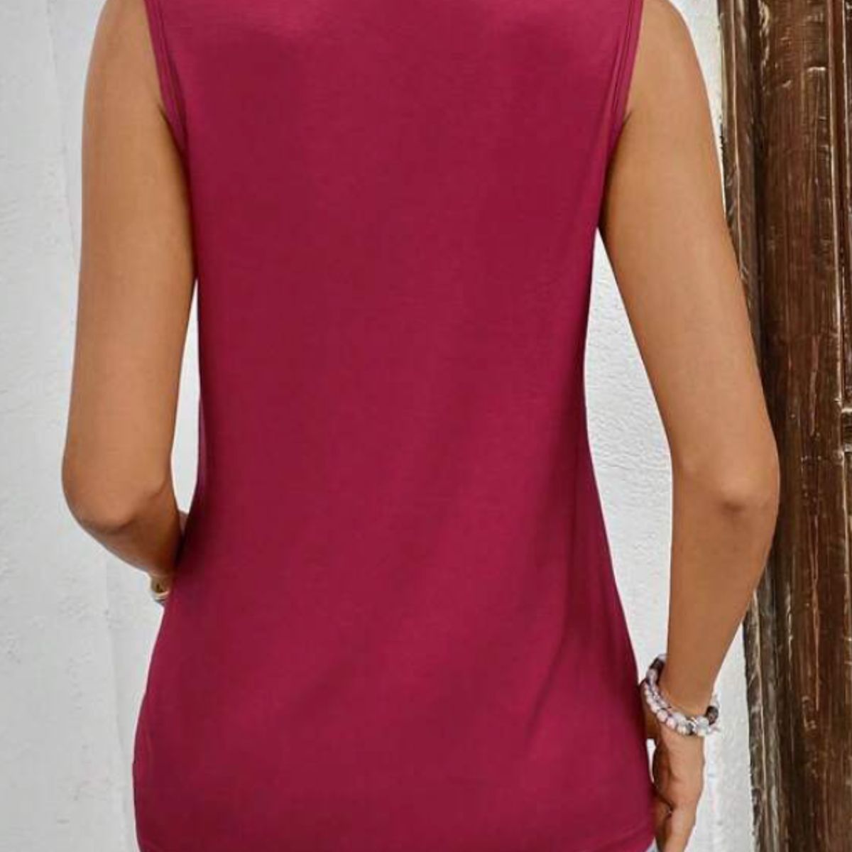 KIRAMA CLOTHING STORE - Blusa Tank Rosa Fucsia con Frase Estampada