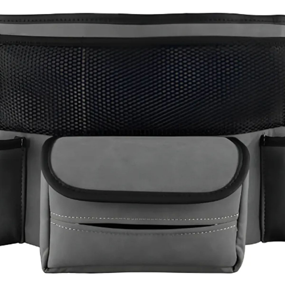 GENERICO - Soporte De Bolso Coche Entre Asientos Bolsa De Almacenamient Lisa Gris Oscuro
