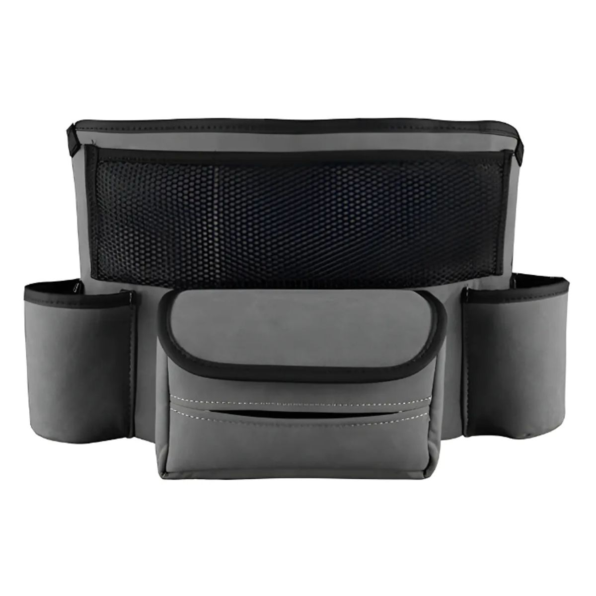 GENERICO - Soporte De Bolso Coche Entre Asientos Bolsa De Almacenamient Lisa Gris Oscuro
