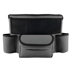 GENERICO - Soporte De Bolso Coche Entre Asientos Bolsa De Almacenamient Lisa Gris Oscuro