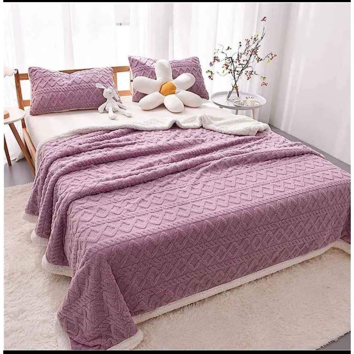 GENERICO - FRAZADA  GRUESA SUAVE CHIPORRO PARA INVIERNO