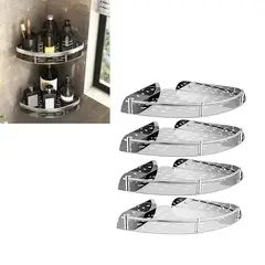 GENERICO - Set 4 Organizador Esquinero Ducha Acero Inoxidable Repisa