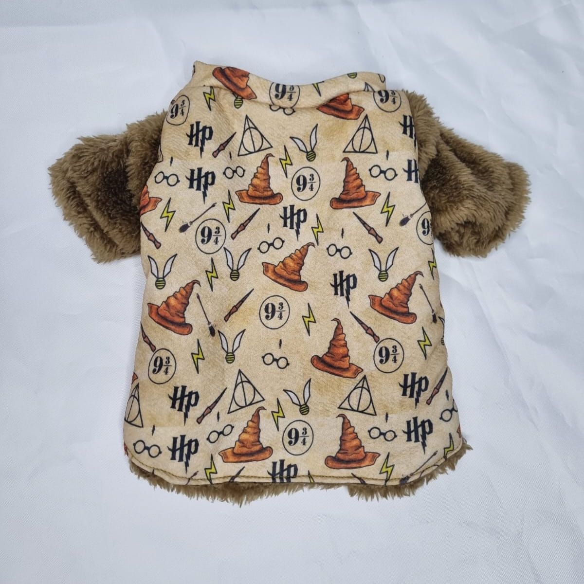 EL MUNDO DE EMMA - Polerón mascota cordero animado café talla S corto