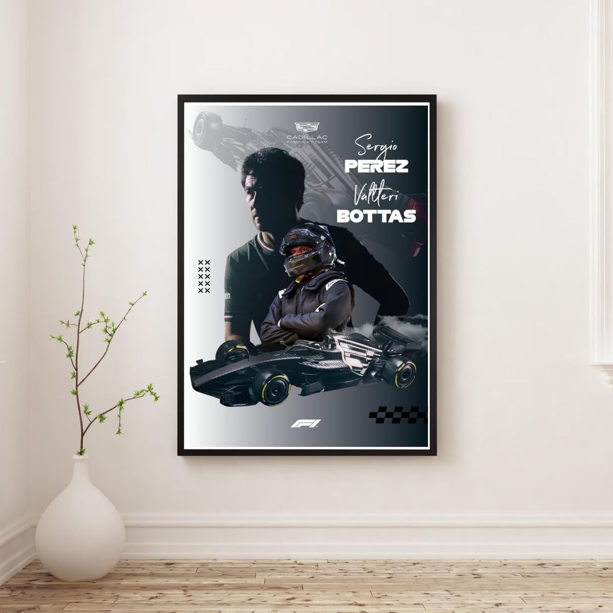 GENERICO - Cuadro Cadillac de Fórmula 1 2026 Sergio “Checo” Pérez + Marco