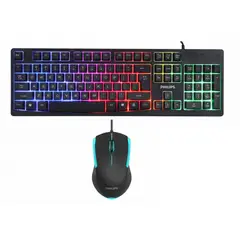 PHILIPS - Kit Combo Teclado y Mouse Momentum C214BK SPT6214BK