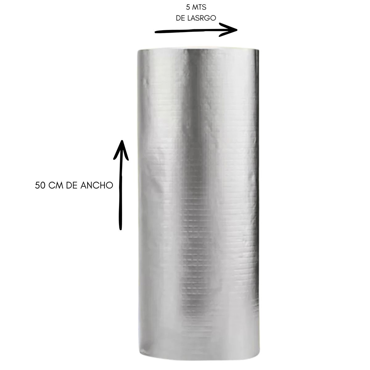 DEFF - Cinta Adhesiva Tapa Gotera De Butilo 50 Cm X 5 Mts Gris Wowi Plateado