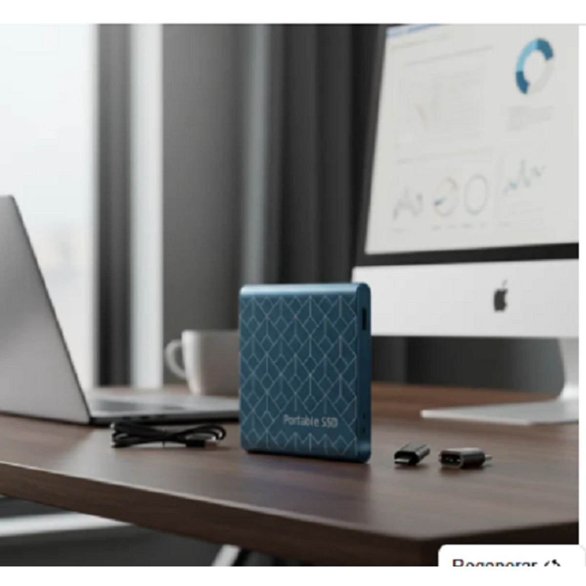 GENERICO - Disco duro externo Color AZUL portátil de 2TB SSD  USB31