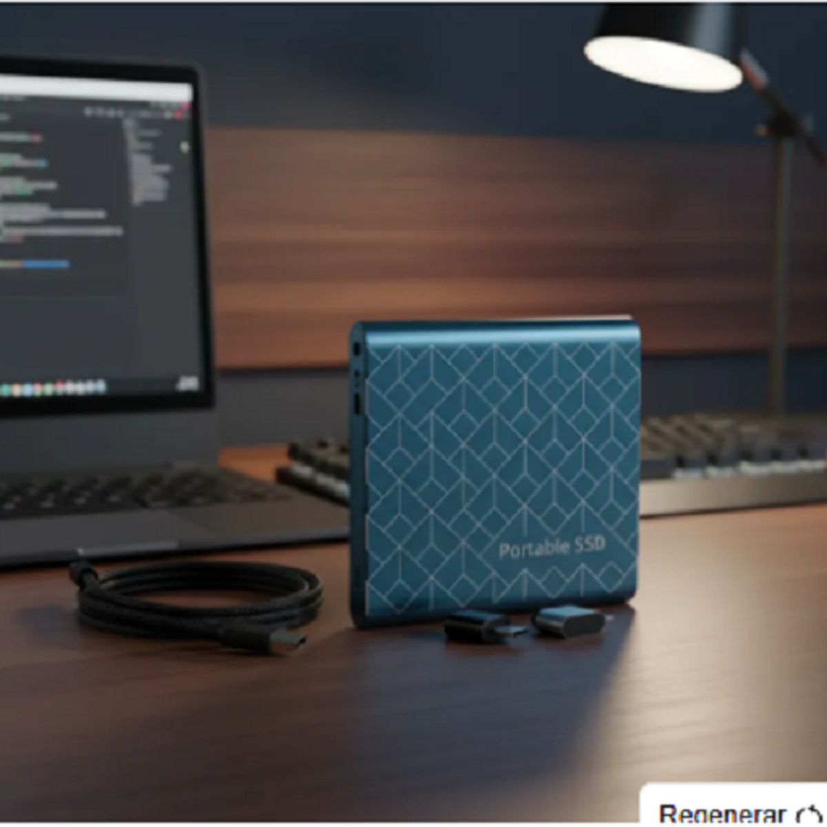 GENERICO - Disco duro externo Color AZUL portátil de 2TB SSD  USB31