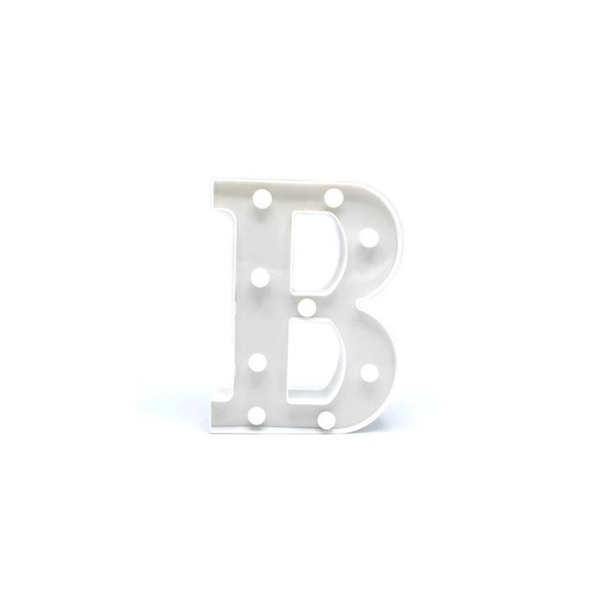 GENERICO - Letra con luz led B blanco