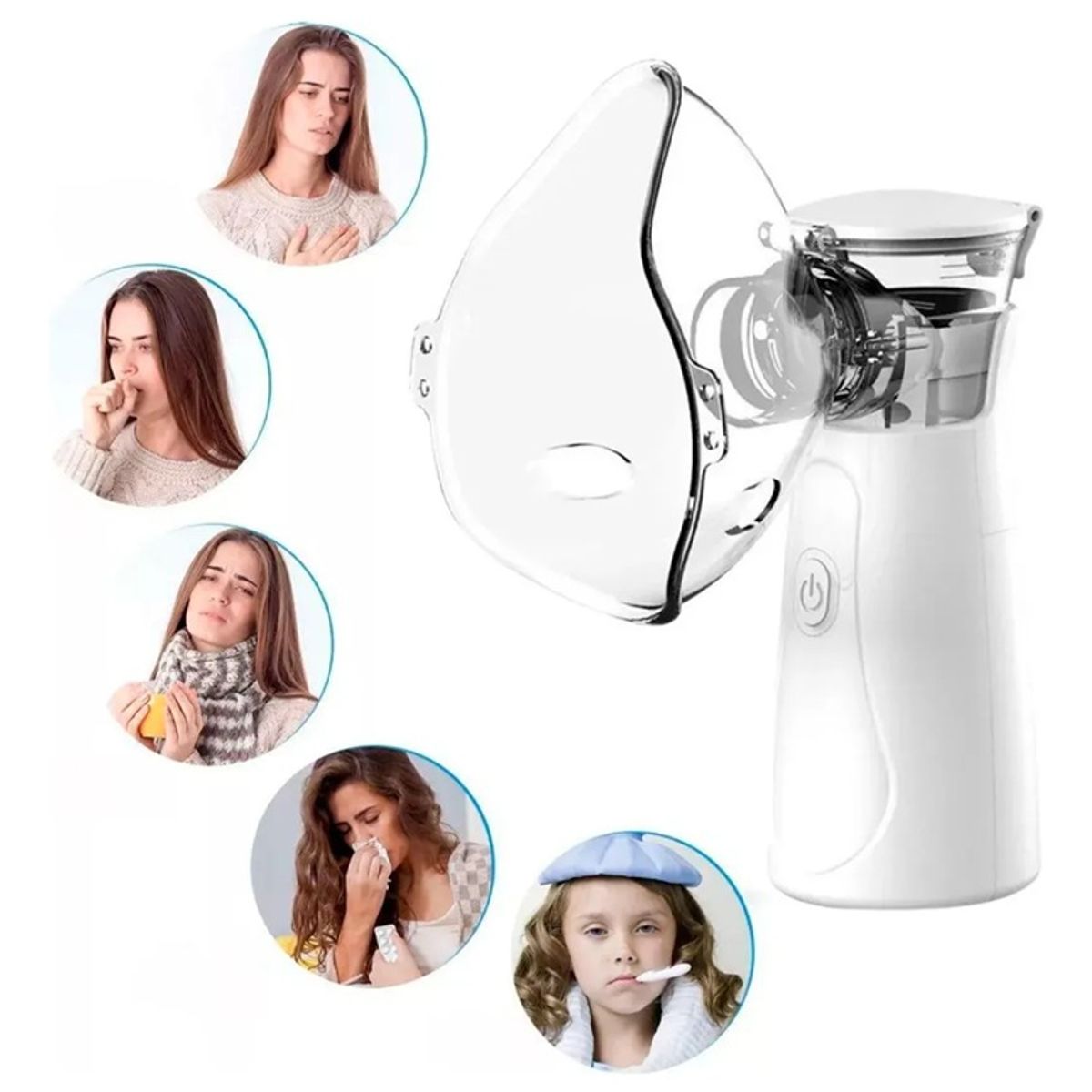 GENERICO - Nebulizador Portátil Inhalador Nasal Ultrasónica