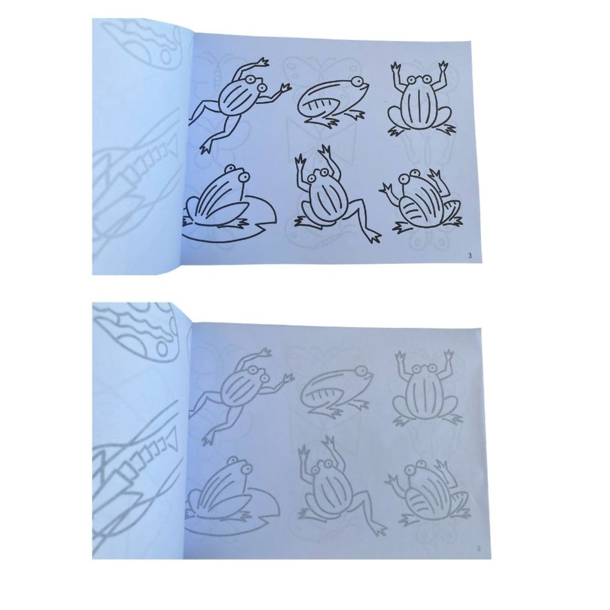 MOTARRO - Pack libros Calcar y colorear - Animales y objetos + lápices Snoopy