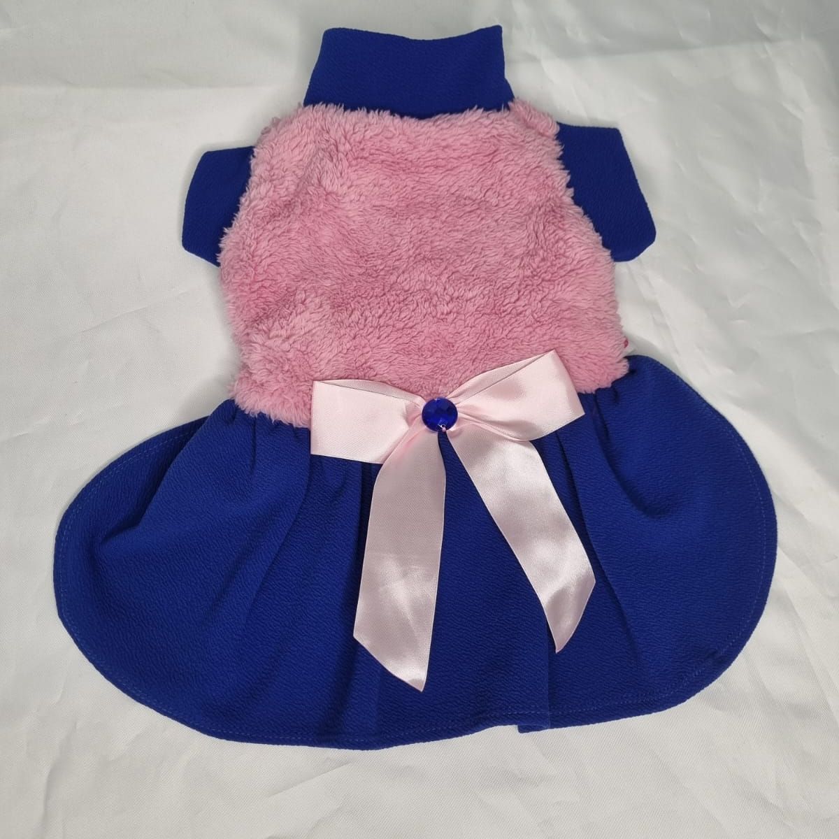 EL MUNDO DE EMMA - Vestido mascota cordero rosado con azul talla M