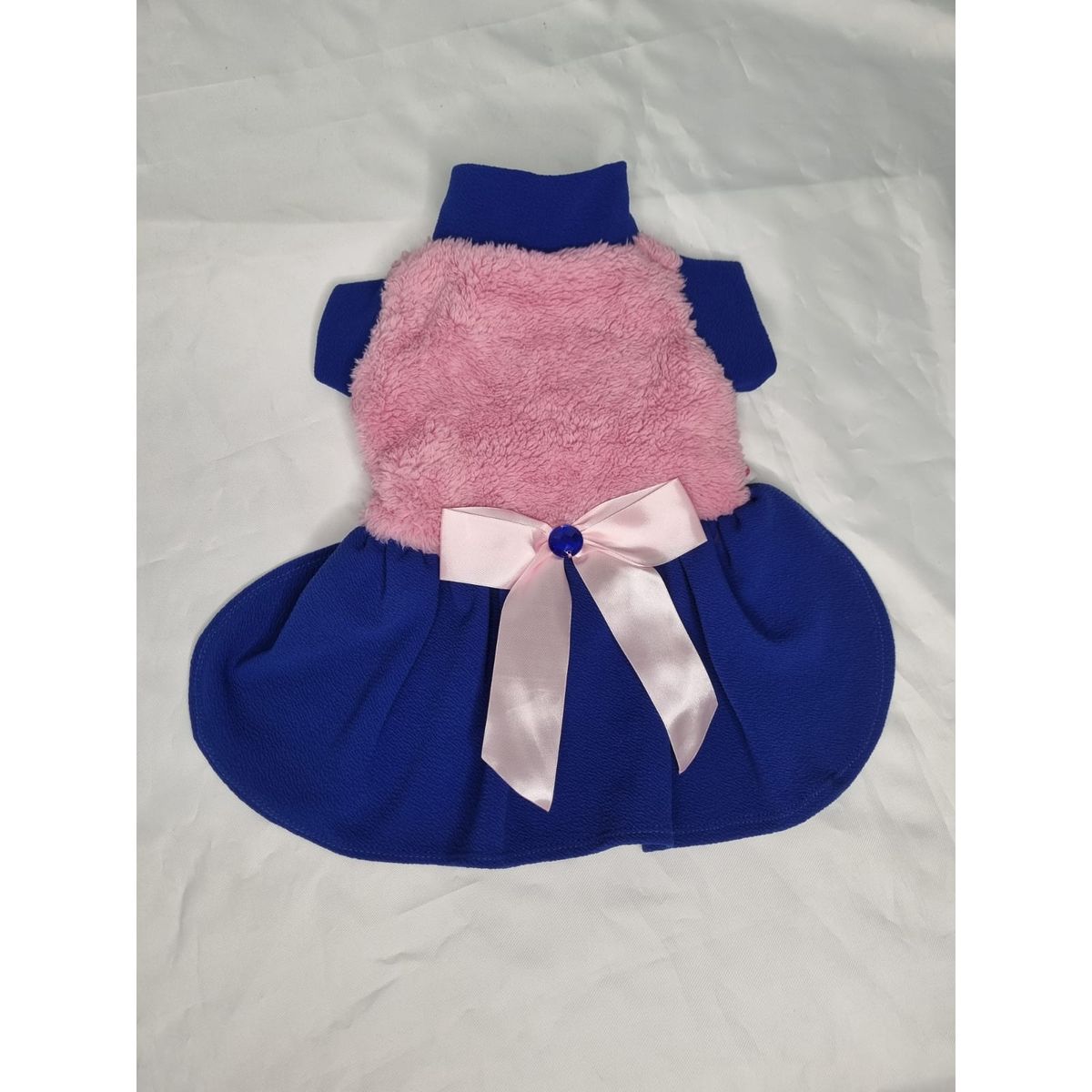 EL MUNDO DE EMMA - Vestido mascota cordero rosado con azul talla M