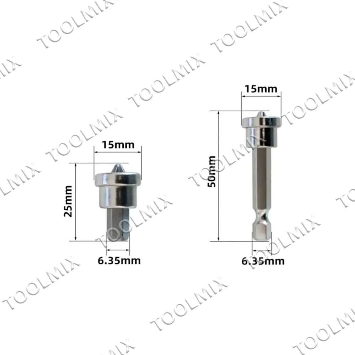KAMASA - Juego Punta Phillips Magnéticas Ph2 Cr-v Hexagonal 10pcs