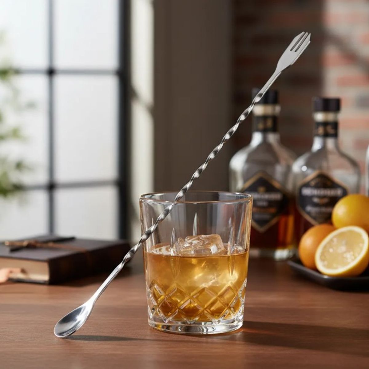 EN VARA'S MEATS & GRILL - Cuchara Mezcladora de 32 cm para Bartender – Modelo Tridente