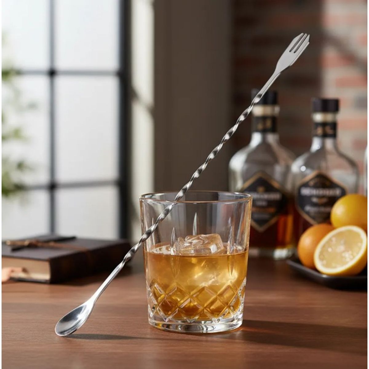 EN VARA'S MEATS & GRILL - Cuchara Mezcladora de 32 cm para Bartender – Modelo Tridente