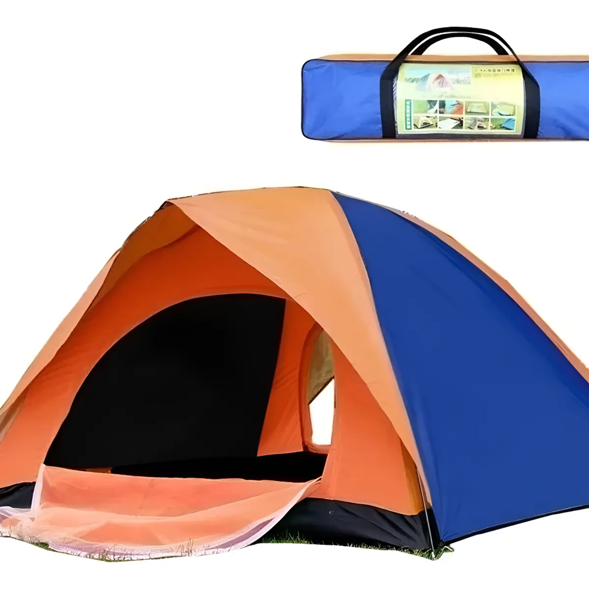 GENERICO - Carpa 3 Personas Doble Capa Toldo Ventana 2x1.5mts  255001