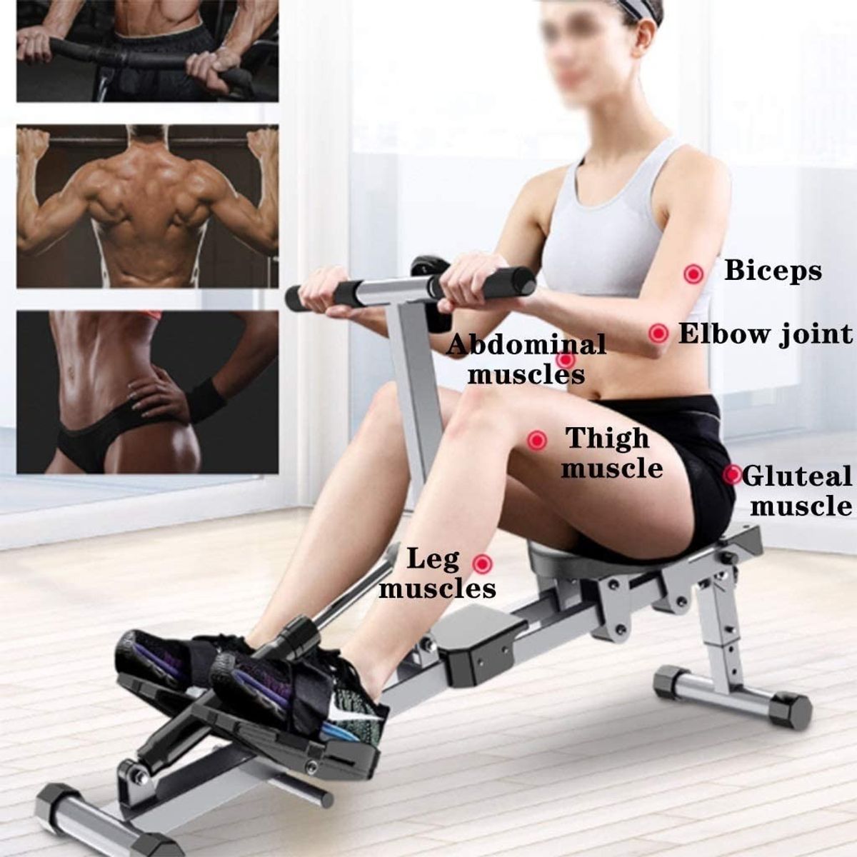 GENERICO - Ejercicio Aerobico Máquina De Remo Remadora Ajustar  233021