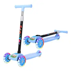 GENERICO - Scooter Monopatín Infantil Pie Niños 3 Ruedas Celeste 0072h