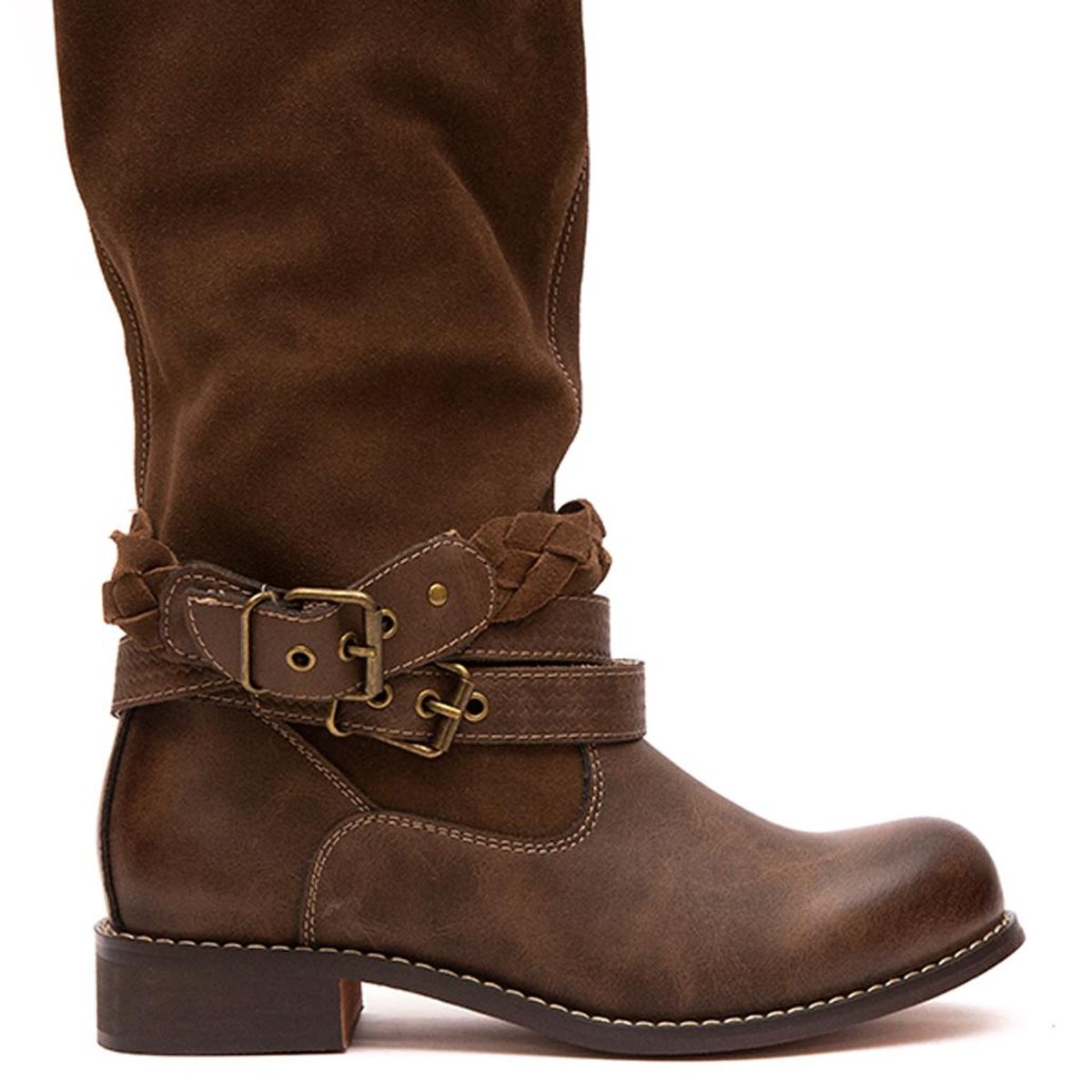 GIANI DAFIRENZE - Bota Cuero Mujer Filfil Cafe