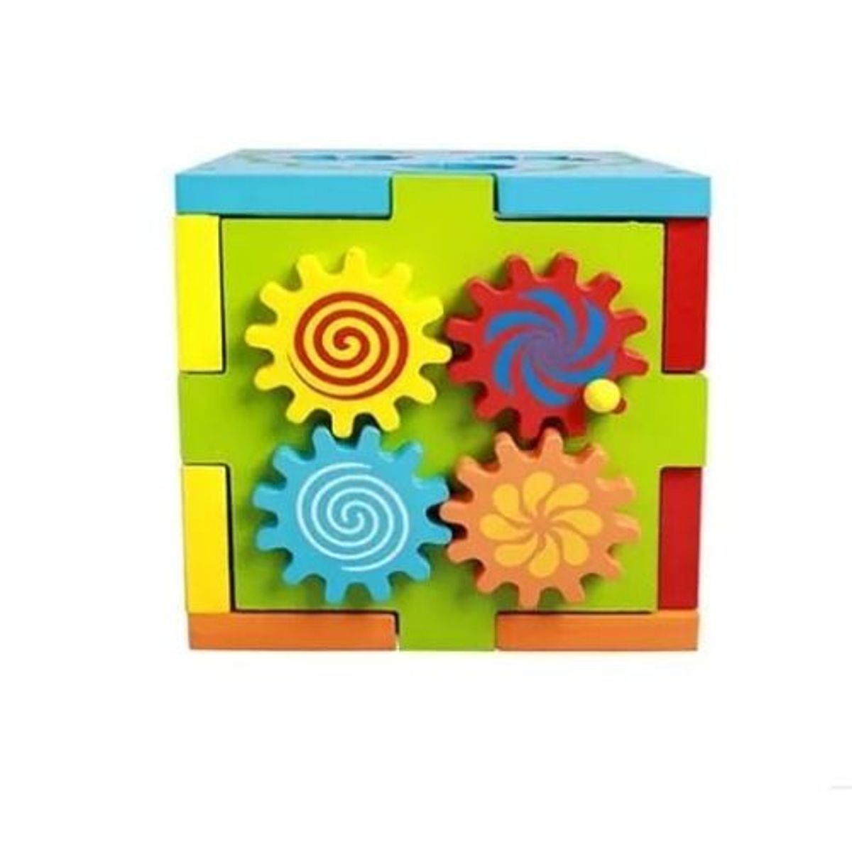 GENERICO - Cubo Giratorio Juguete Madera