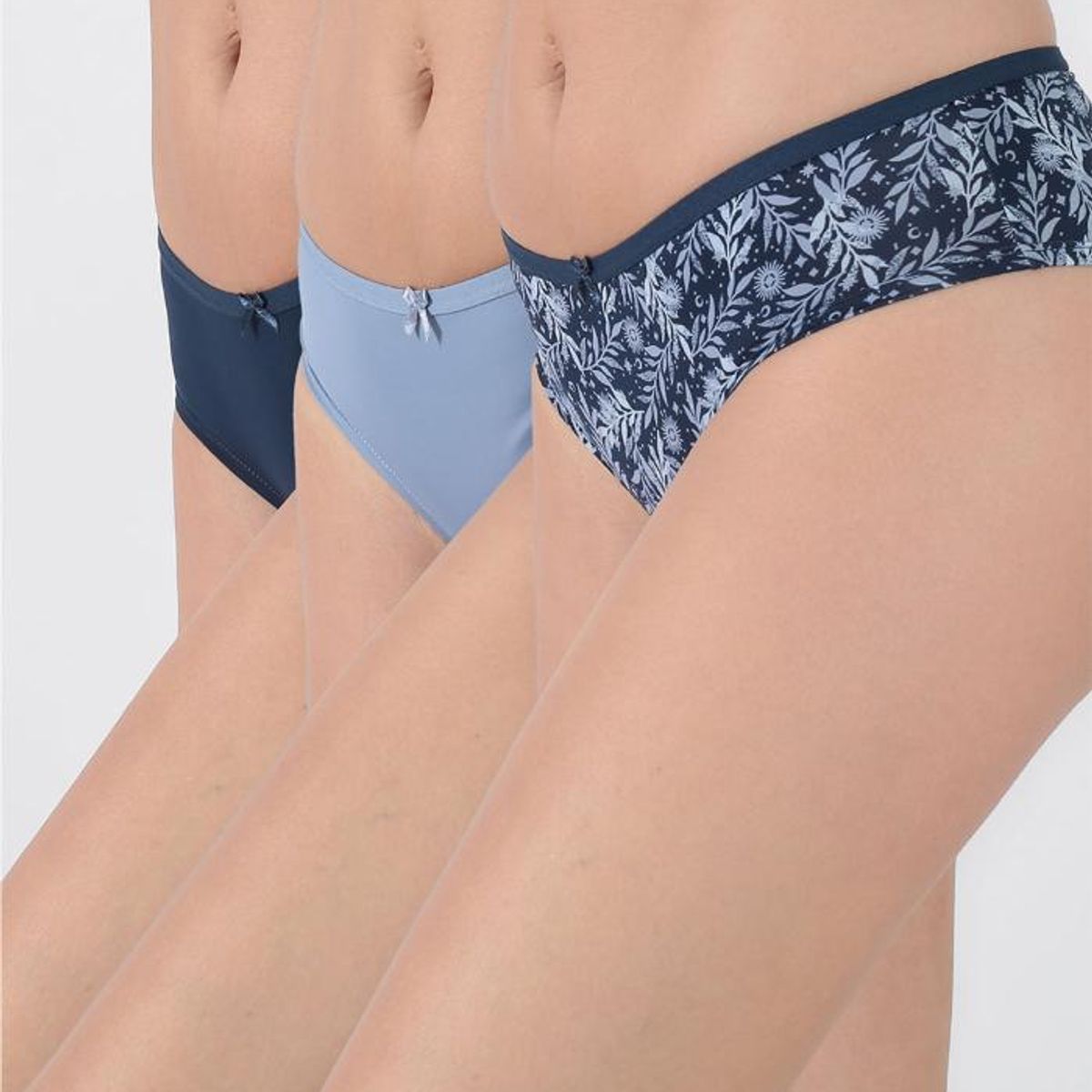 KAYSER - Pack 3x pantaleta microfibra P314.15-AZU7 Kayser