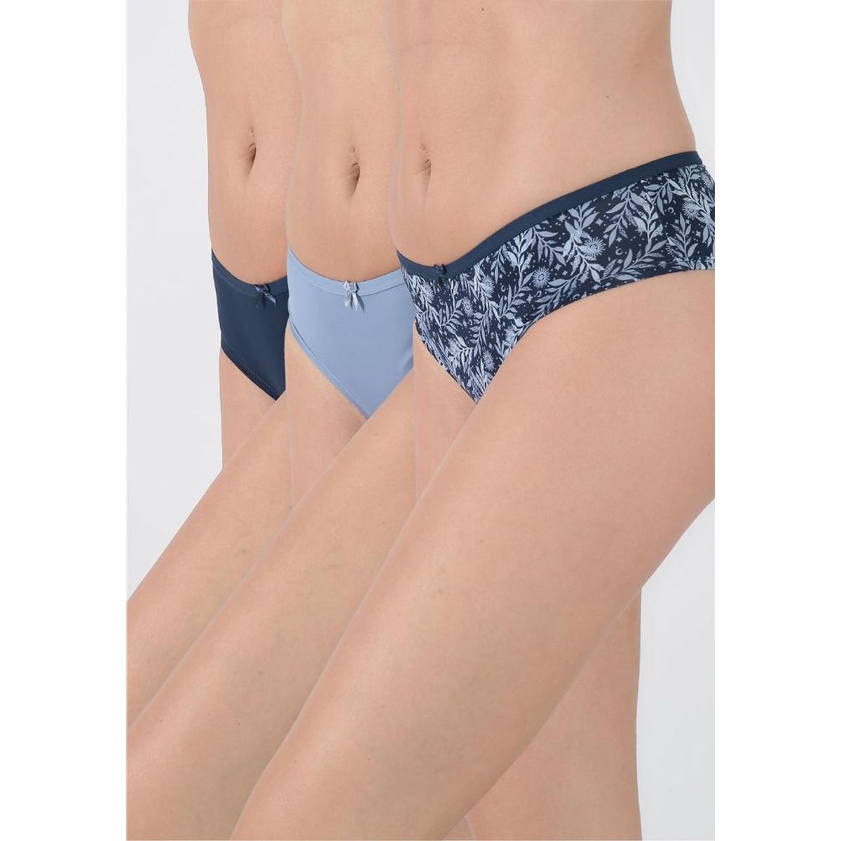 KAYSER - Pack 3x pantaleta microfibra P314.15-AZU7 Kayser