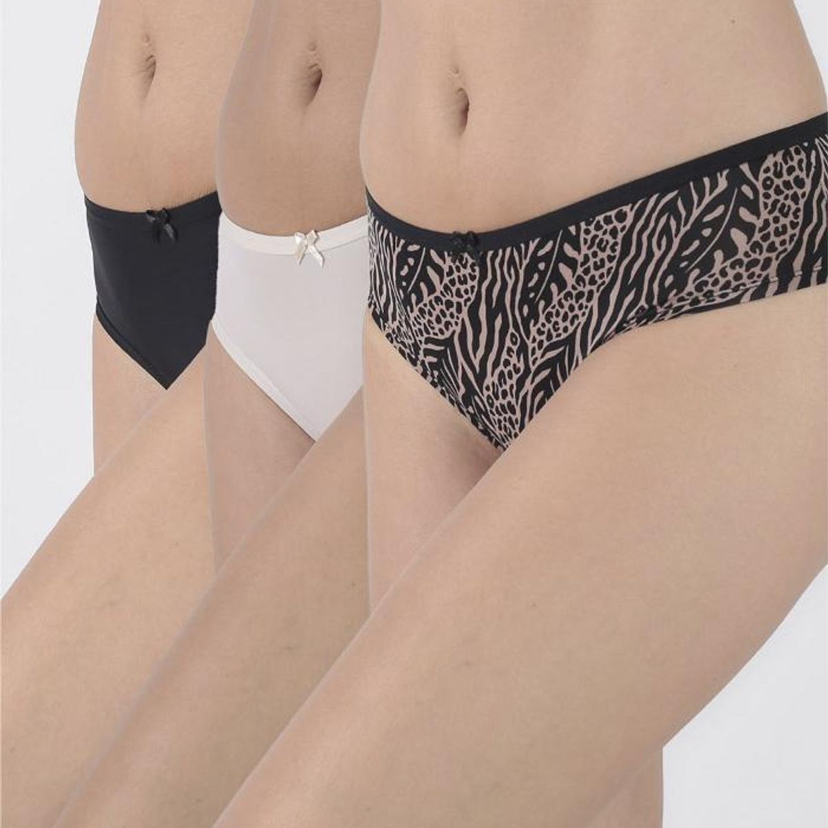 KAYSER - Pack 3x pantaleta microfibra P31415-NEG10 Kayser