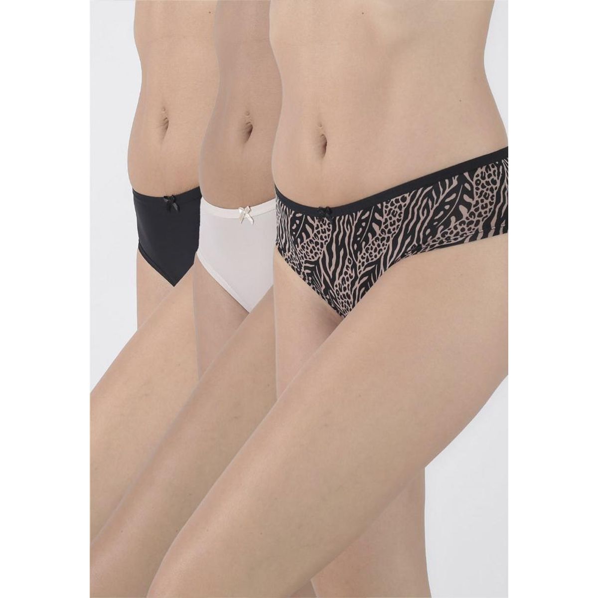 KAYSER - Pack 3x pantaleta microfibra P31415-NEG10 Kayser