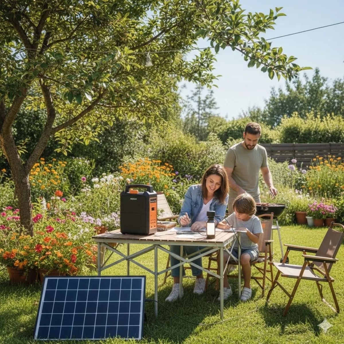 MOVI - KIT SOLAR DE EMERGENCIA, HASTA 50 HRS DE DURACION CON 4 AMPOLLETAS LED, 2 LINTERNAS, RADIO