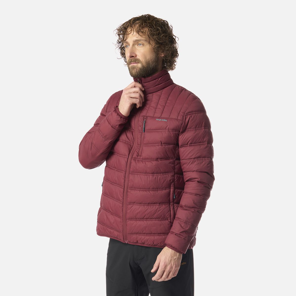HAKA HONU - Chaqueta Hombre Ultraliviana Vino Haka Honu